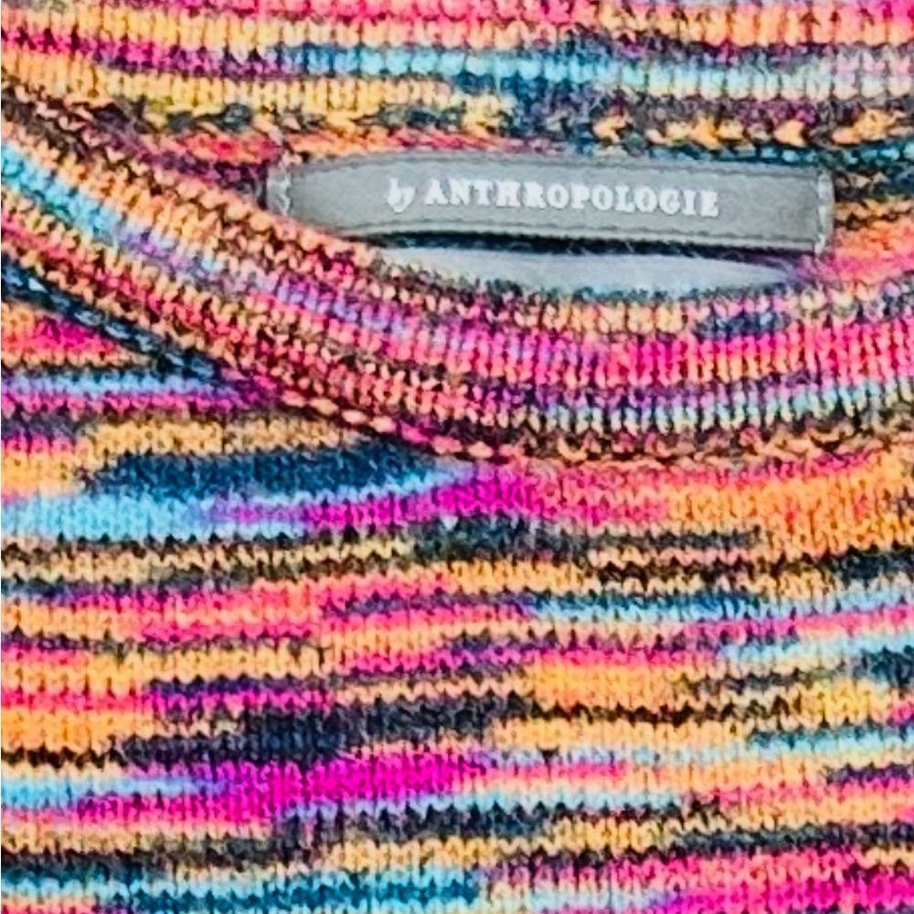 Anthropologie Knit Ruffle Sleeve Top - Picture 2 of 5